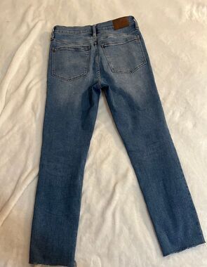 Madewell Roadtripper 27 jeans high rise raw hem skinny jegging